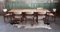 Vintage Danish Teak Dining Table and Chairs, 1970s, Set of 7 2