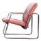Postmodern Bauhaus Style Chrome Lounge Chair with Knoll Fabric from Vecta Zermatt, 1980s 1