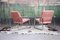 Postmodern Bauhaus Style Chrome Lounge Chair with Knoll Fabric from Vecta Zermatt, 1980s 5
