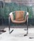 Postmodern Chrome & Beige Leather Sling Lounge Chair, 1970s 13