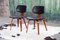 Danish Mid-Century Modern Black Walnut Bentwood Dining Chairs, 1960s, Set of 2 2