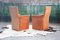 Postmodern Channel Back Velour Dining Chairs, 1970s, Set of 6 8