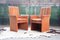 Postmodern Channel Back Velour Dining Chairs, 1970s, Set of 6, Image 4