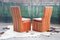 Postmodern Channel Back Velour Dining Chairs, 1970s, Set of 6, Image 5