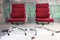 Liegende & höhenverstellbare Soft Pad Executive Lounge Chairs aus Aluminium von Eames für Herman Miller, 1980er, 5 . Set 1