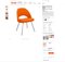 Mid-Century Modern Chefsessel aus verchromtem Stahl & orangefarbener Wolle von Eero Saarinen für Knoll, 1960er, 8 . Set 4