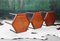 Mesas apilables hexagonales de teca de Hans Andersen. Juego de 3, Imagen 2