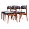 Mid-Century Danish Teak Model 49 Dining Chairs by Erik Buch for OD Mobler, 1960s, Set of 4 1