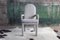Grauer Parsons Sessel im Stil von Milo Baughman, 1980er 9