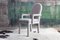 Grauer Parsons Sessel im Stil von Milo Baughman, 1980er 1