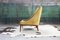 Mid-Century Yellow Club Chair by Lawrence Peabody, 1960s, Image 8