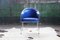 Postmodern Royal Blue Chrome Armchair by Shelby Williams, 1980s 7