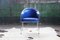 Postmodern Royal Blue Chrome Armchair by Shelby Williams, 1980s, Image 7