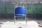 Postmodern Royal Blue Chrome Armchair by Shelby Williams, 1980s, Image 6