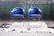 Postmodern Royal Blue Chrome Armchair by Shelby Williams, 1980s, Image 3