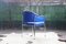 Fauteuil Postmoderne en Chrome Bleu Royal par Shelby Williams, 1980s 10