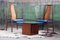 Danish Modern Teak & Walnut Cube Base Coffee Table with Glass Top in the style of Peter Hvidt, 1980s 10