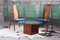 Danish Modern Teak & Walnut Cube Base Coffee Table with Glass Top in the style of Peter Hvidt, 1980s 8