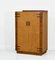 Small Art Deco Maple & Walnut Tallboy Wardrobe, 1930s, Image 1