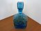 Italian Blue Glass Decanter with Stopper from Empoli, 1960s, Image 5