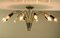 Lampada da soffitto Mid-Century in ottone, Germania, anni '50, Immagine 8