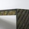 Consola italiana de marquetería de bambú verde y latón atribuida a Dal Vera. Años 70, Imagen 13