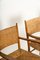 Mid-Century Modern Oak and Straw Chairs, Set of 6, Image 8