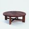 Vintage Leather Inca Coffee Table by Angel Pazmino for Muebles De Estilo 3