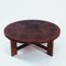 Vintage Leather Inca Coffee Table by Angel Pazmino for Muebles De Estilo 1