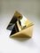 Modernist Architectural Gold Sconce by Massive for Massive Lighting, Belgium, 1990s, Image 3