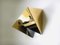 Modernist Architectural Gold Sconce by Massive for Massive Lighting, Belgium, 1990s, Image 4