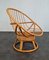 Vintage Egg Chairs in Rattan, 1980s, Set of 4 8