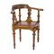 Antique Wilhelminian Corner Chair in Walnut 3