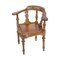 Chaise d'Angle Wilhelminienne Antique en Noyer 4