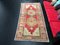 Vintage Anatolian Red and Green Ousha Rug 1