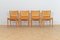Swiss Wooden Chairs by Benedikt Rohner, 1960s, Set of 4 2