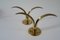 Brass Lily Candleholders by Ivar Alenius Björk for Ystad Metall, 1930s, Set of 2 2