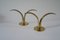 Brass Lily Candleholders by Ivar Alenius Björk for Ystad Metall, 1930s, Set of 2 3