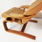 Leather Fold-Out Armchair with Footrest from Skipper, Denmark, 1970s, Set of 2, Image 6