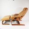 Leather Fold-Out Armchair with Footrest from Skipper, Denmark, 1970s, Set of 2, Image 2