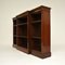 Antique Victorian Breakfront Open Bookcase 3