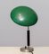 Green and Metal Table Lamp attributed to Harald Notini for Arvid Böhlmarks, 1930s, Image 5