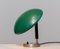 Green and Metal Table Lamp attributed to Harald Notini for Arvid Böhlmarks, 1930s 3