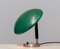 Green and Metal Table Lamp attributed to Harald Notini for Arvid Böhlmarks, 1930s, Image 3