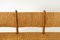 Mid-Century Modern Bench with Oak and Straw 12