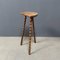 High Wooden Plant Table with Bulge Legs 1