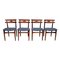 Vintage Danish Teak Dining Chairs attributed to Johannes Andersen for Bramin, Set of 4 2