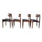 Vintage Danish Teak Dining Chairs attributed to Johannes Andersen for Bramin, Set of 4 3