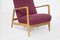 Vintage Wood Reclining Armchair attributed Giò Ponti, 1950s, Image 5