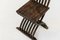 Italian Inlaid Wood Foldable Chair, 1930s, Image 3